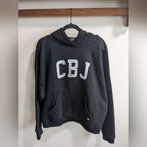 Line Change CBJ ladies Columbus Blue Jackets Black Hooded Sweatshirt Size Large